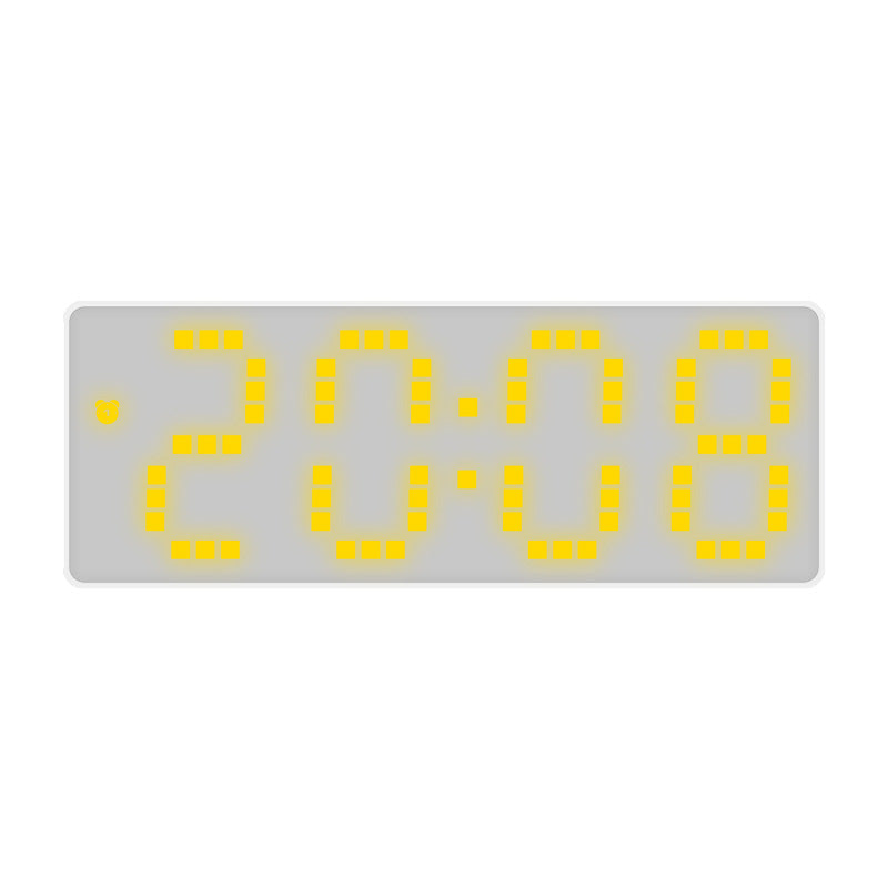 White Bottom Alarm Clock | Simple NATO Style Room Clock Dream Tech Sleep