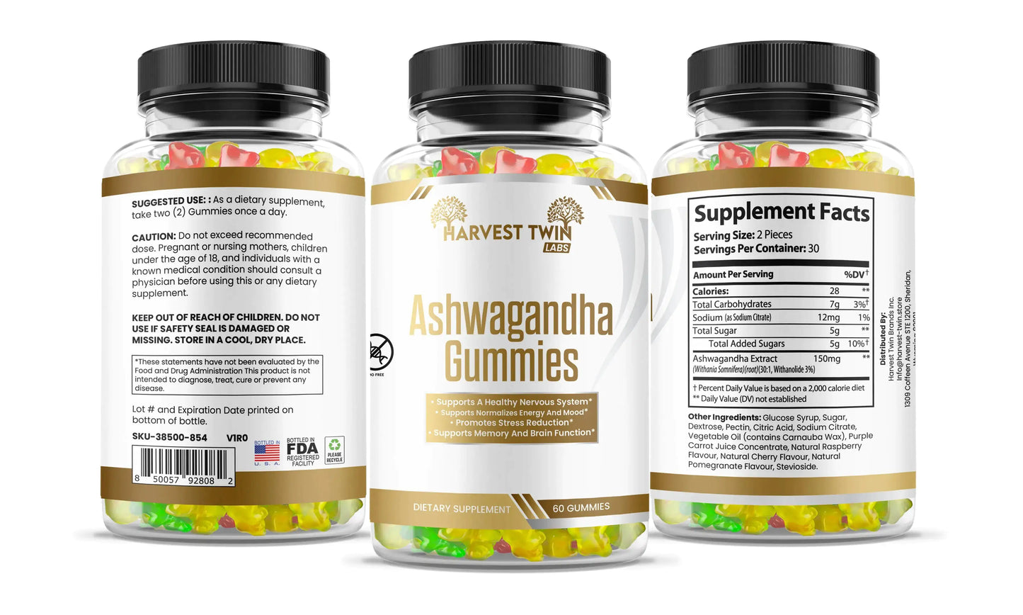 Ashwagandha B Gummies for Natural Stress Relief Dream Tech Sleep