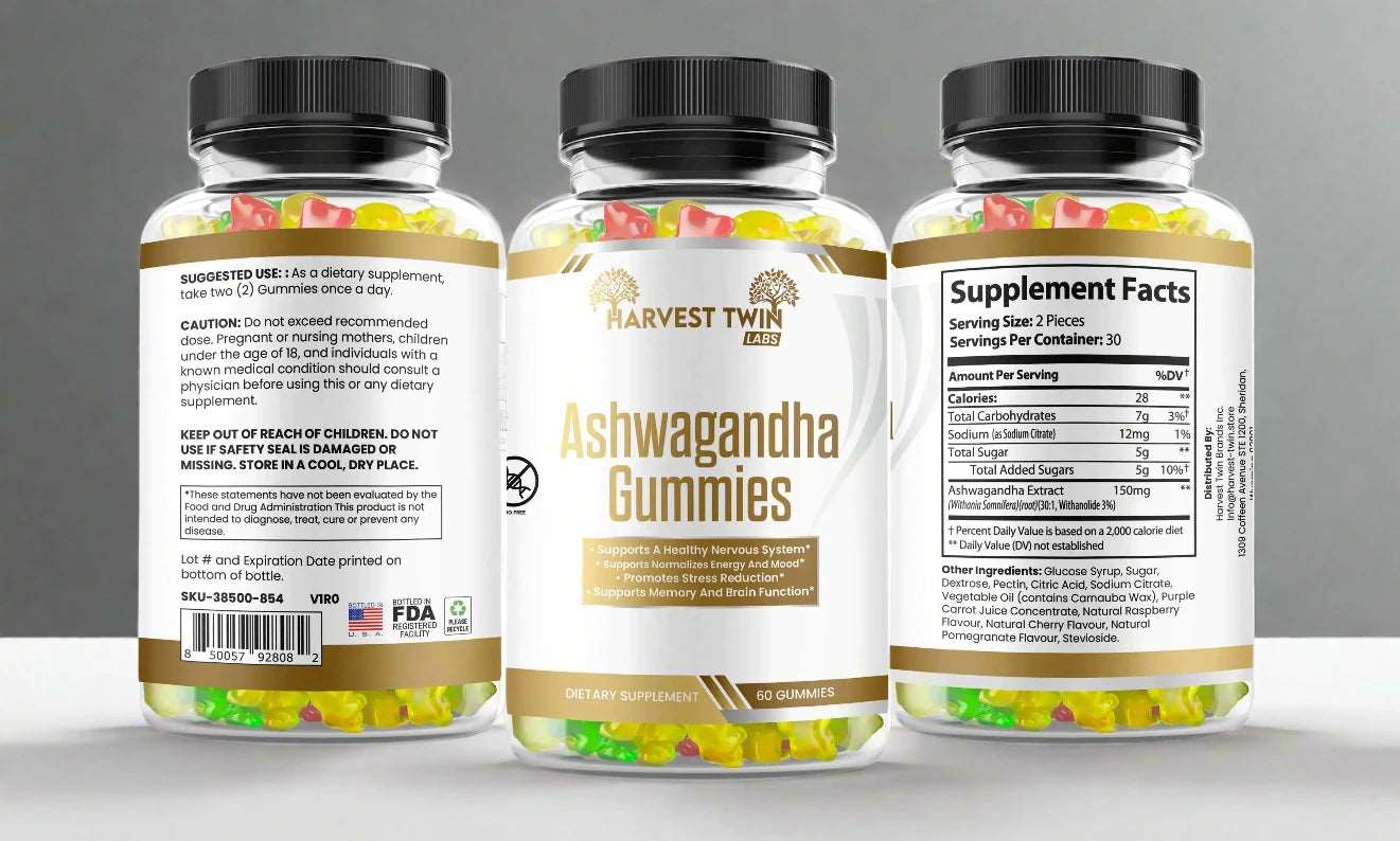 Ashwagandha B Gummies | Natural Stress Relief Dream Tech Sleep