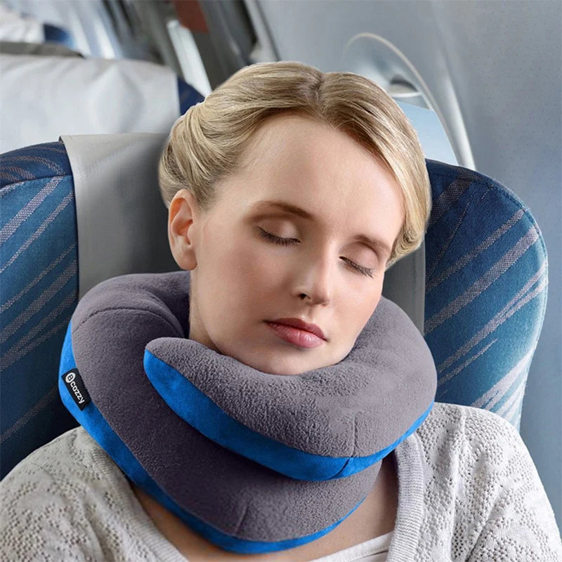 U Shape Memory Foam Travel Car Neck Pillow Dream Tech Sleep