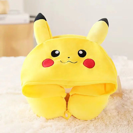 Cute Cartoon Animal Cotton Plush U Shape Neck Travel Hoodie Dream Tech Sleep