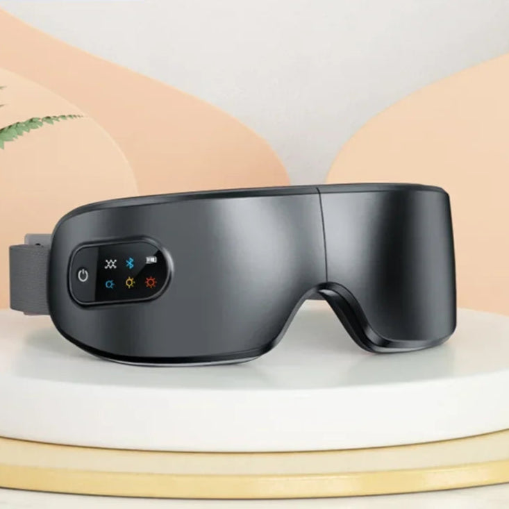 MUKASI Eye Massager with Vibration Bluetooth Music, Smart Massage Eye Mask for Eye Relax, Reduce Eye Strain, Improve Sleep Dream Tech Sleep