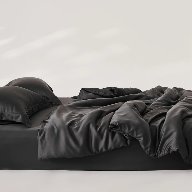 Organic Bamboo Summer Bedding Set | Luxury Bed Sheets Queen, King Size Dream Tech Sleep
