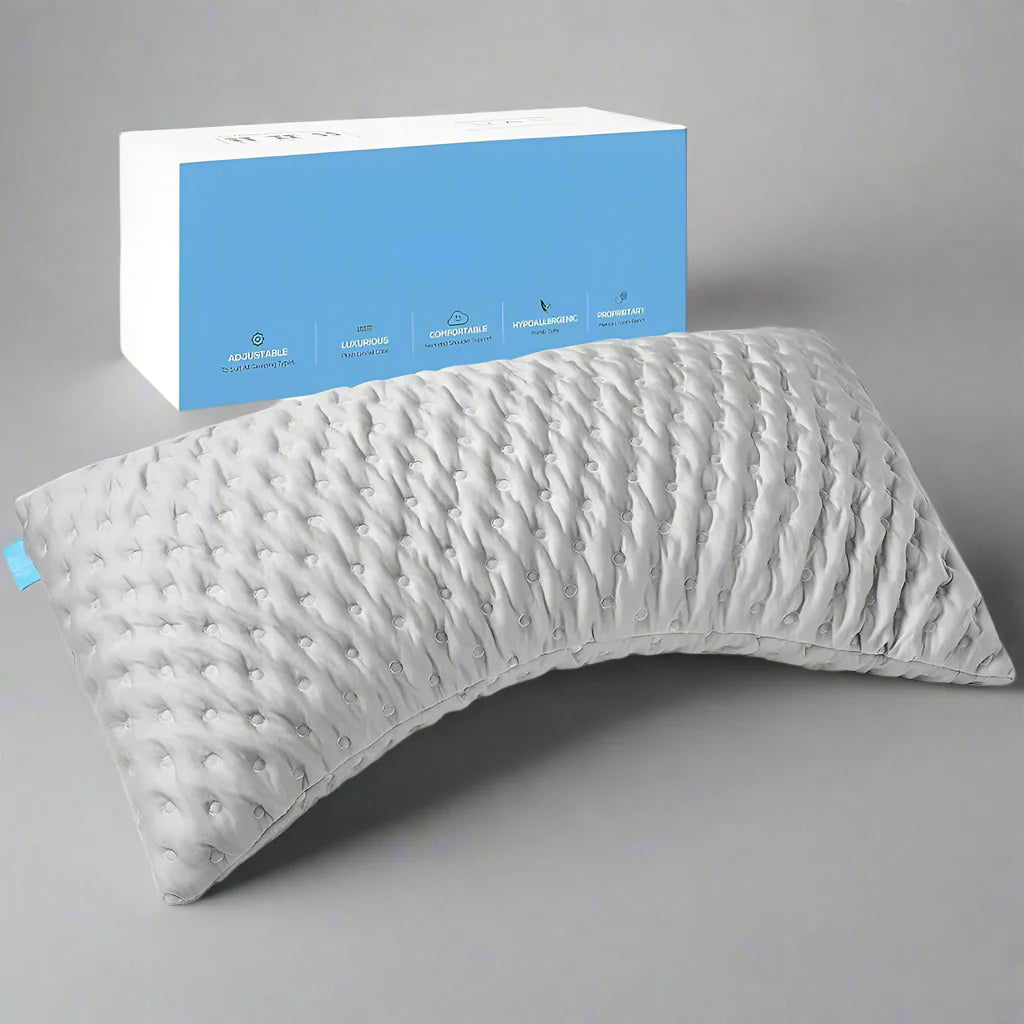 Adjustable Memory Foam King Size Bed Pillows for Sleeping - Side, Back or Stomach Sleeper Pillow for Neck and Shoulder Pain  Dream Tech Sleep