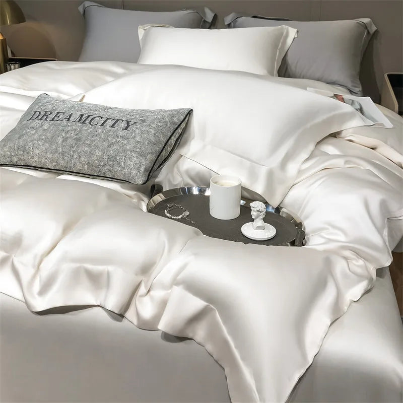 Pure Bamboo Bedding Set | Organic Luxury Duvet Cover, Bed Sheet, Pillowcase Dream Tech Sleep
