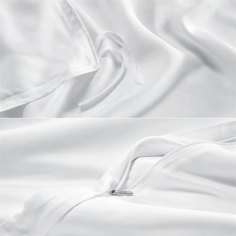 Dreamreal Pure Bamboo Bedding Set for Hotel Home Luxury Organic Bamboo Duvet Cover Fitted Bed Sheet Sets Pillowcase Cooling Soft Dream Tech Sleep