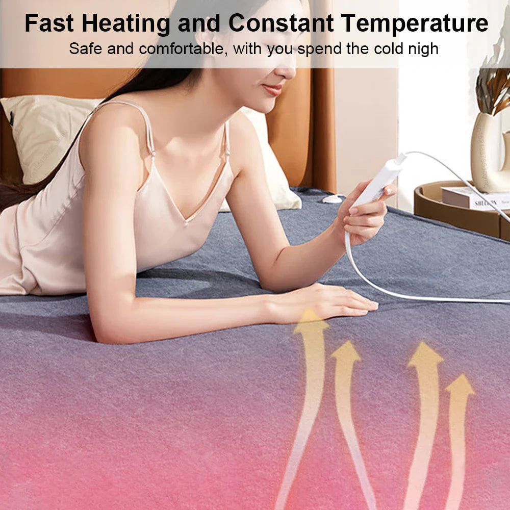 Electric Blanket 220V Thicker Automatic Thermostat Electric Heating Blanket Body Warmer Thermal Mattress for Room Blanket heated Dream Tech Sleep