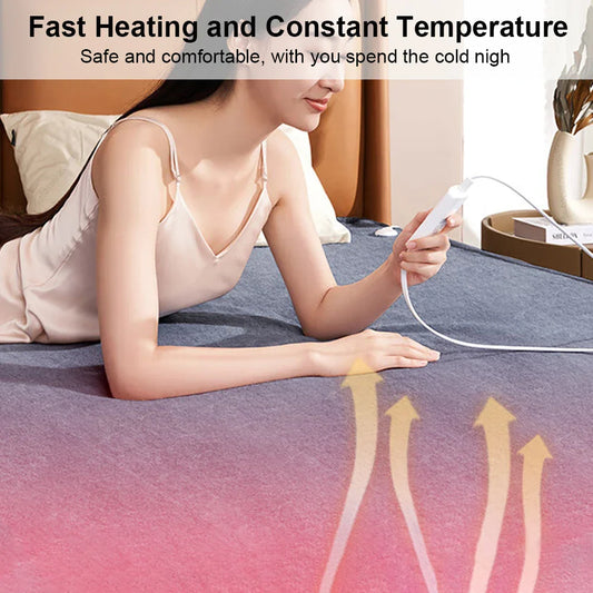 Electric Blanket 220V Thicker Automatic Thermostat Electric Heating Blanket Body Warmer Thermal Mattress for Room Blanket heated Dream Tech Sleep