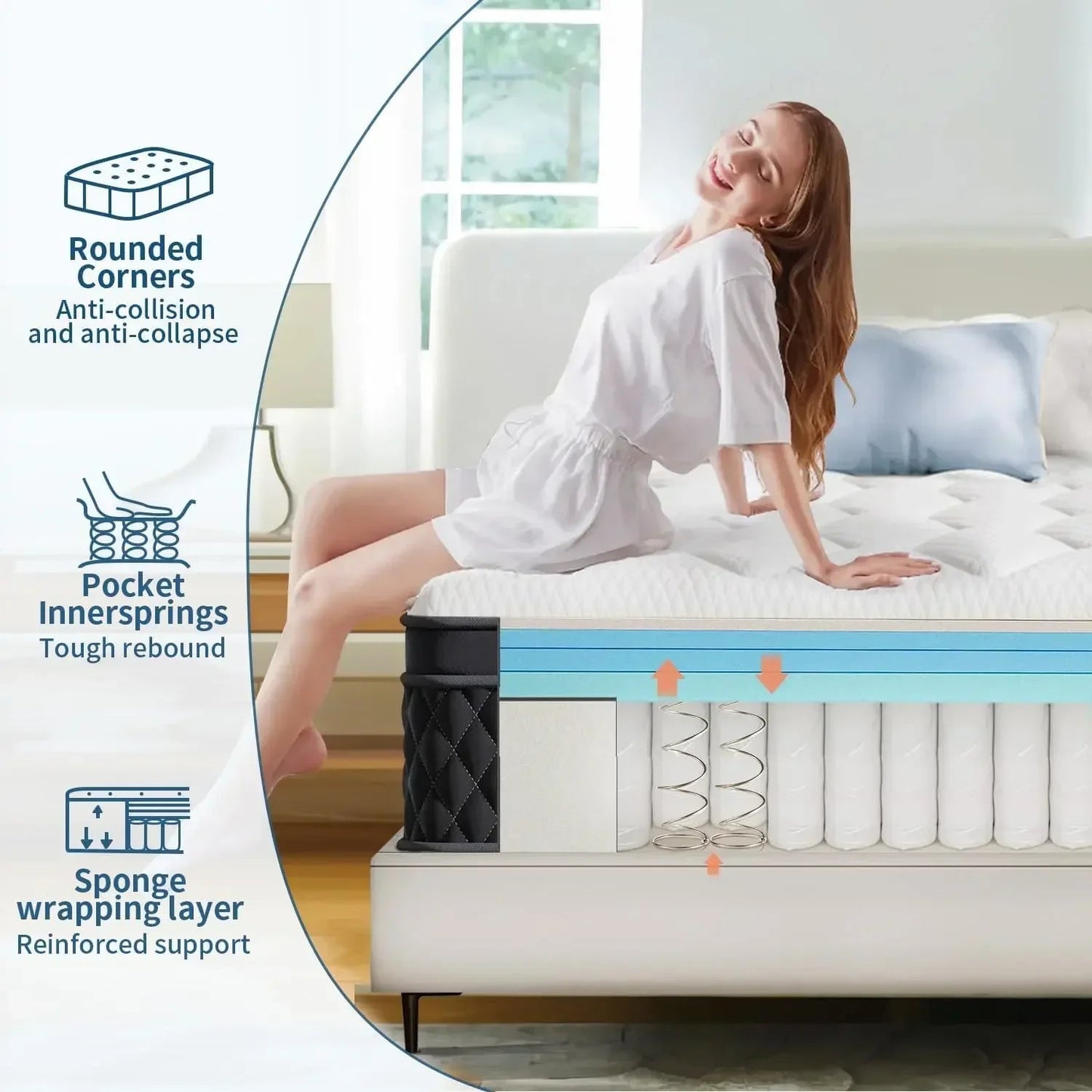 12-Inch Memory Foam Hybrid Mattress My Store