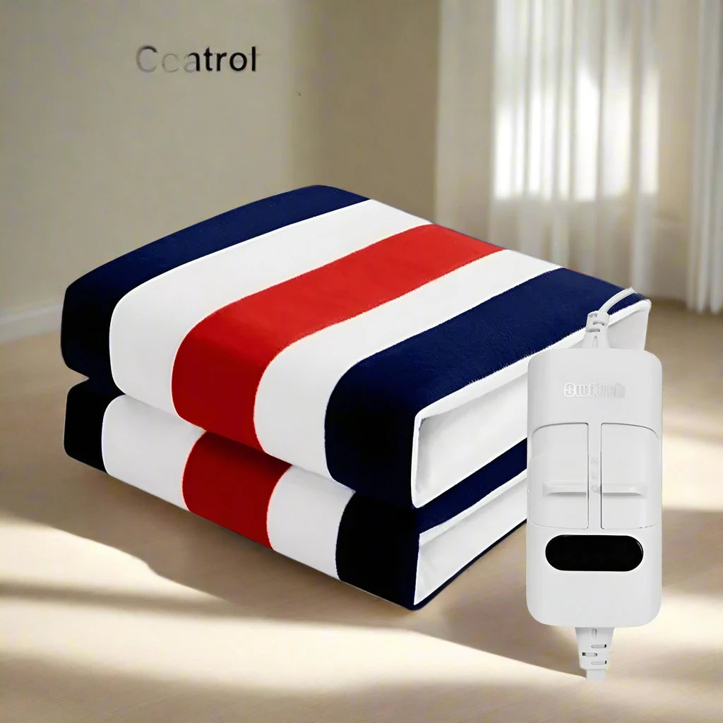 Electric Heated Blanket with Automatic Thermostat - 220V Body Warmer Dream Tech Sleep