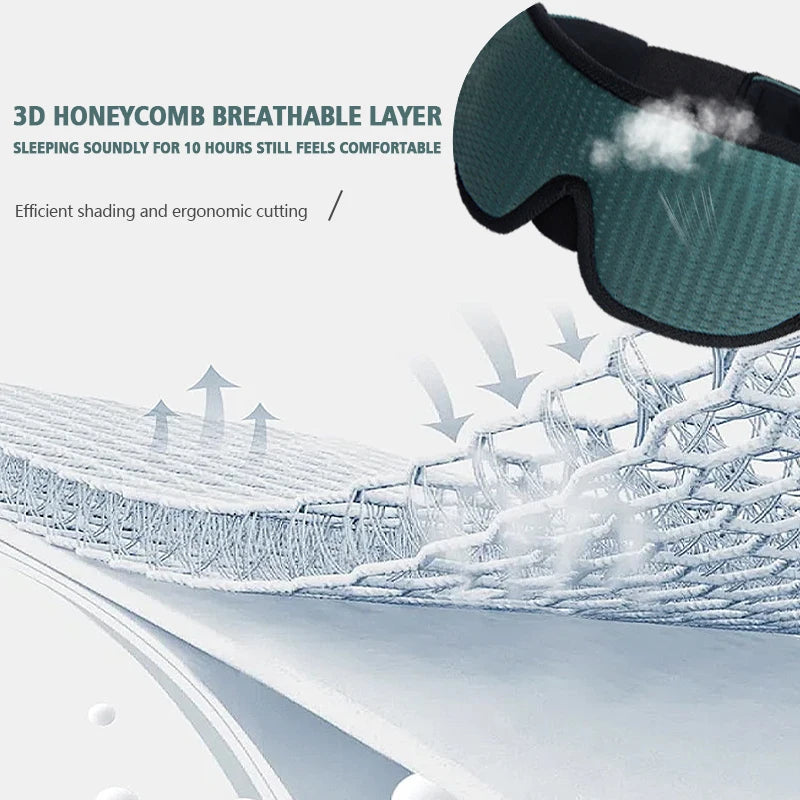 3D Eye Mask – Breathable Padded Sleep Mask with Adjustable Strap  My Store