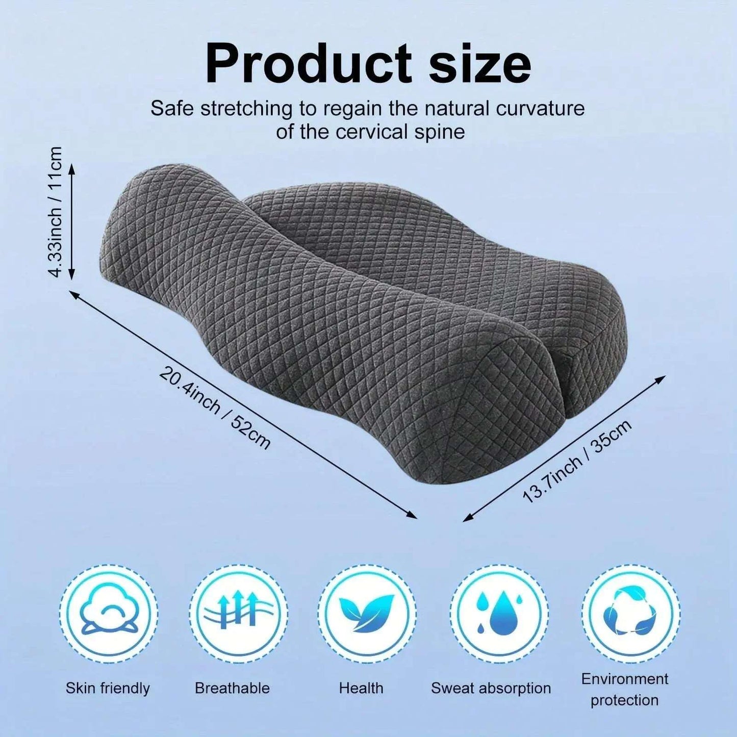 Adjustable Memory Foam Neck Pillow Dream Tech Sleep