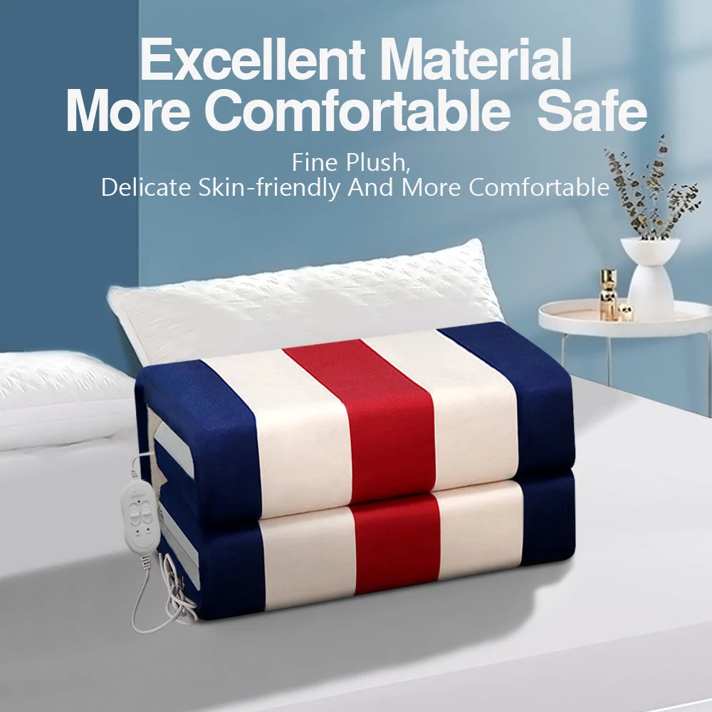 110V 220V Electric Blanket Thicker Heaters Home Bed Sheet Thermal Mat Heating Mattress Winter Thermostat Double Body Warmer Pads Dream Tech Sleep