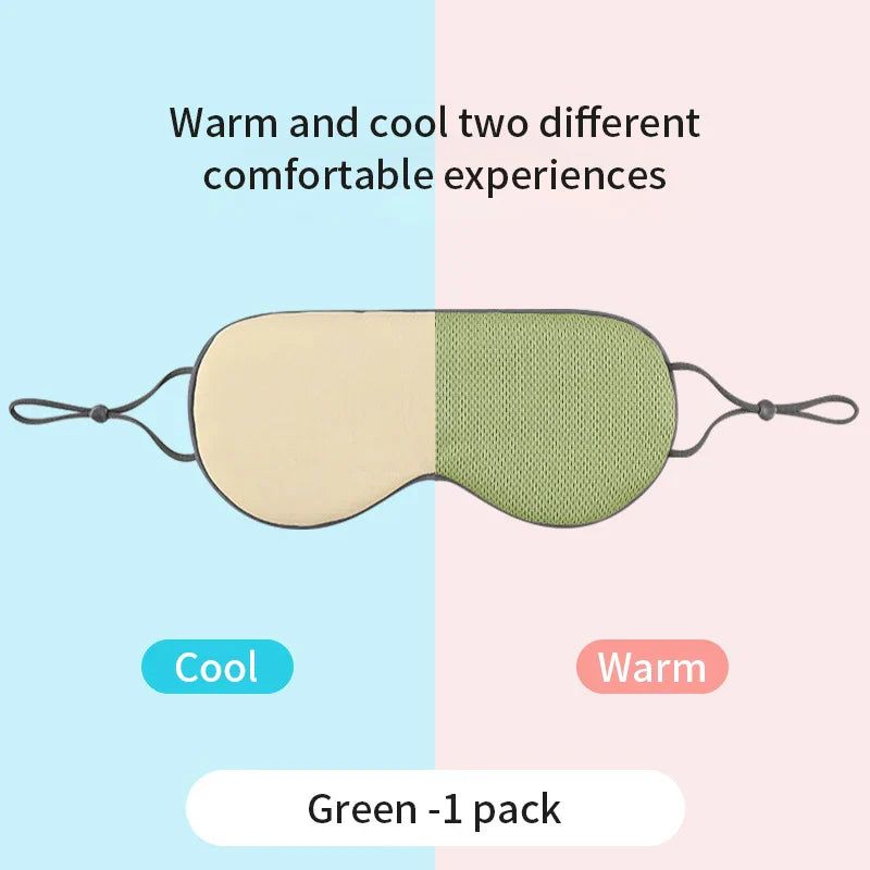Korean Style Ice Silk Dual-Use Travel Eye Mask - Light Blocking Dream Tech Sleep