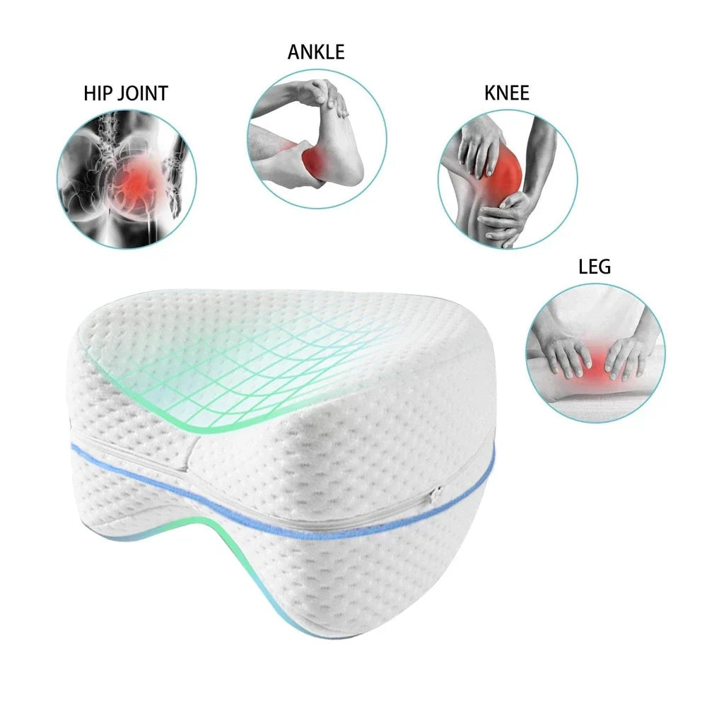 Memory Cotton Leg Pillow Sleeping Orthopedic Sciatica Back Hip Joint Pain Relief Thigh Leg Pad Cushion Home Memory Foam Dream Tech Sleep