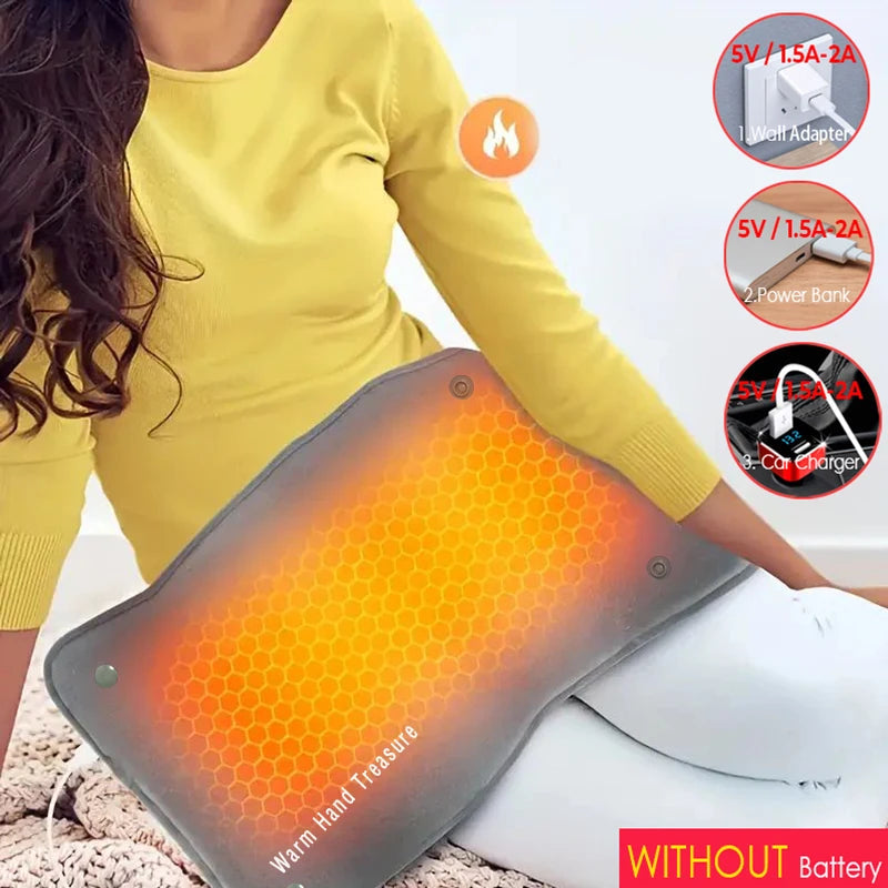 New Graphene Quick Heating Warming Pad with Adjustable Temperature and Timing USB Power Supply Office and Home Warming Handbags Dream Tech Sleep