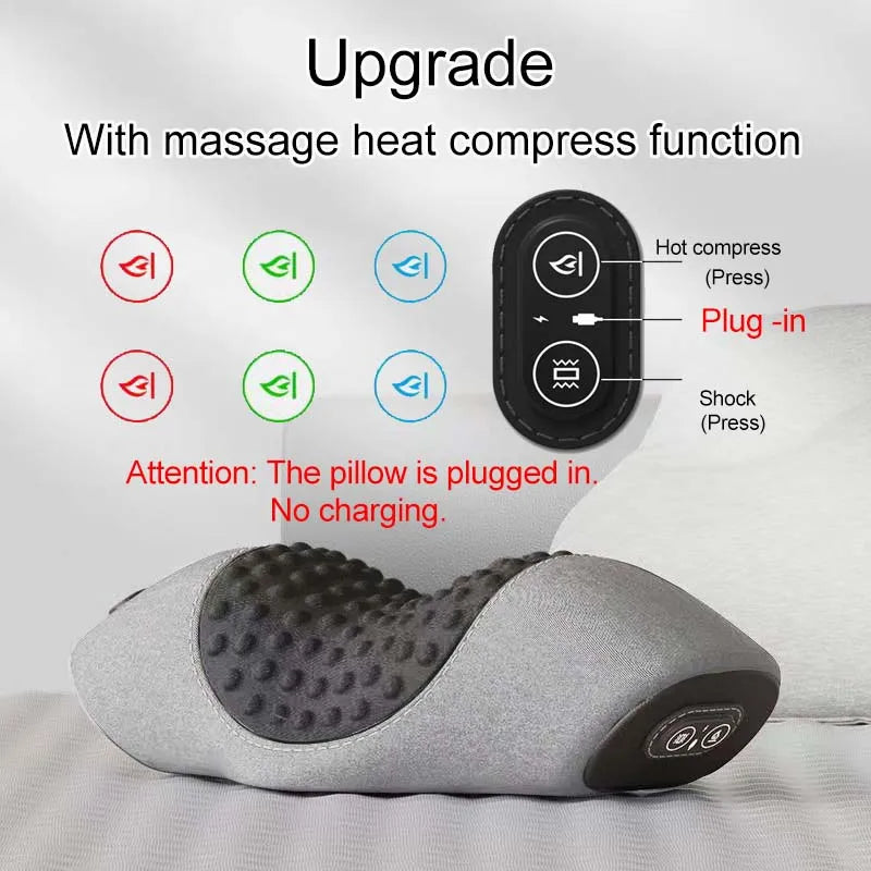 Heated Waist Support Pillow with Electric Massage & Pain Relief Dream Tech Sleep