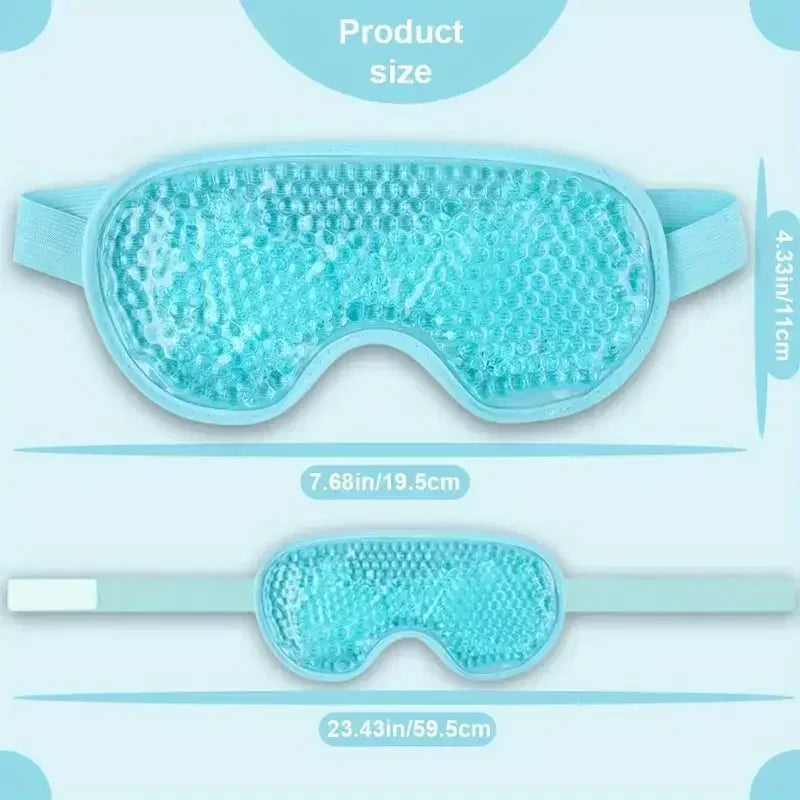 PVC Eye Mask Cooling Eye Mask Hot Cold Compress Gel Beads Eye Mask for Puffy Eyes Dark Circles Reduce Eyes Dry Sleep Eyes Mask My Store