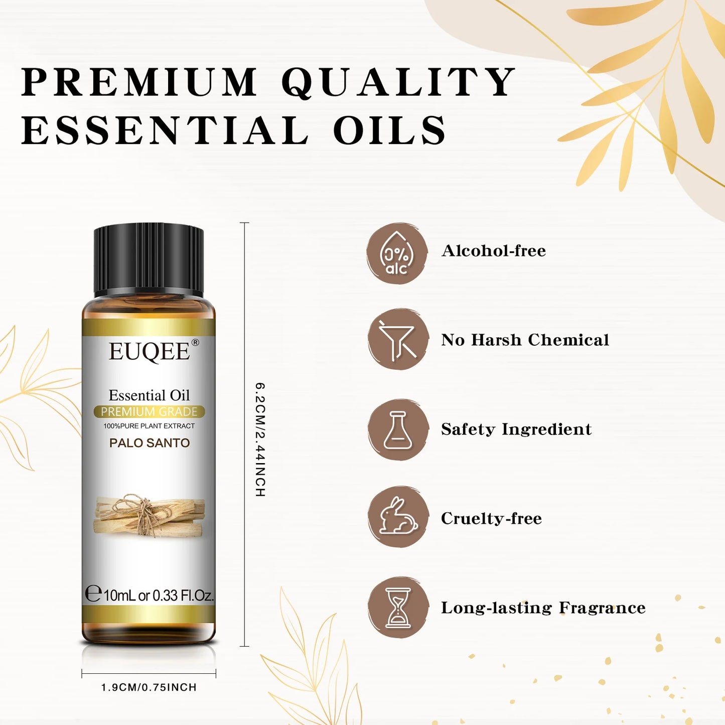 Palo Santo Essential Oil Set - With Dropper, Lavender, Vanilla & More Dream Tech Sleep