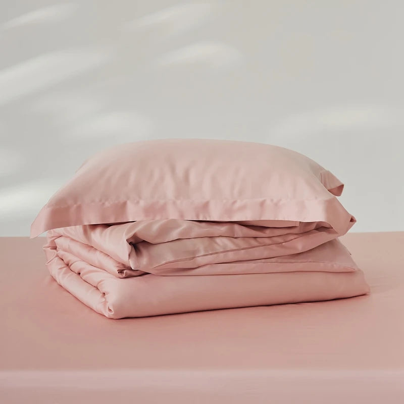 Organic Bamboo Summer Bedding Set | Luxury Bed Sheets Queen, King Size Dream Tech Sleep