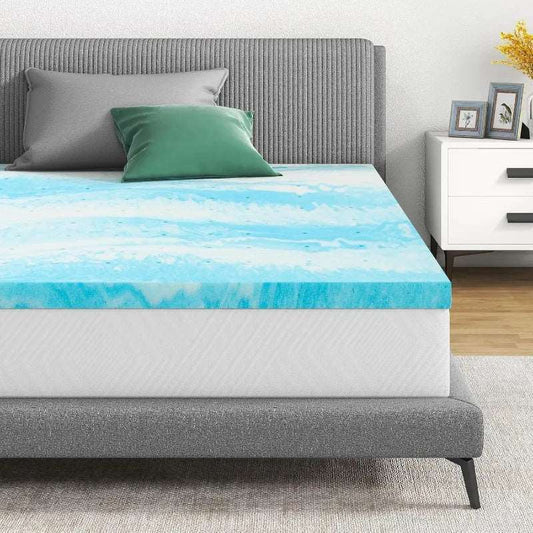 2 Inch Gel Infused Memory Foam Mattress Topper  Dream Tech Sleep