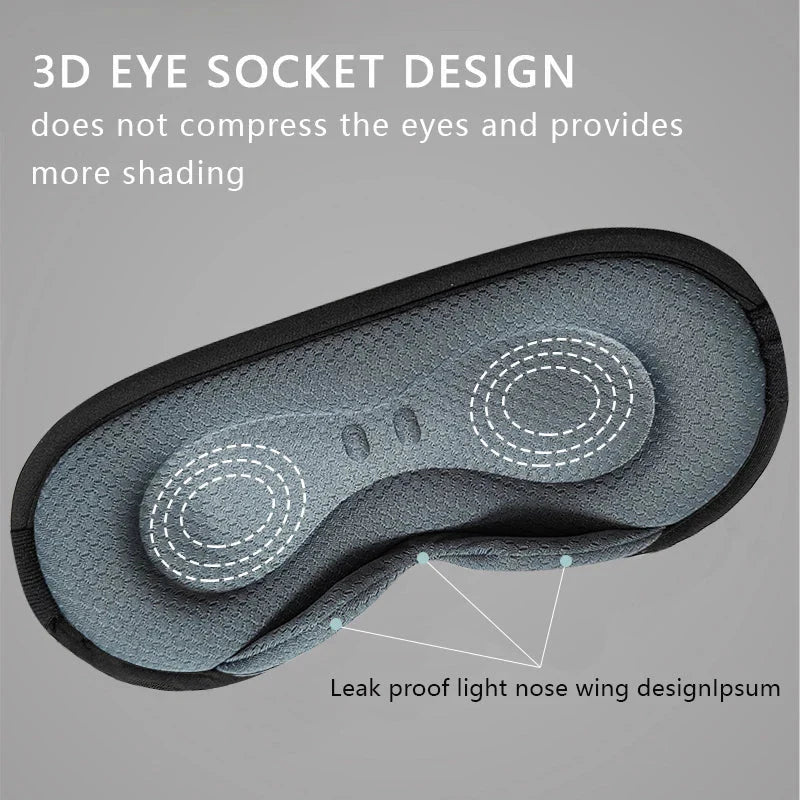 3D Eye Protection Steam Eye Mask Electric Heating Hot Intelligent Heating Sleep Shading USB Connection  Dream Tech Sleep