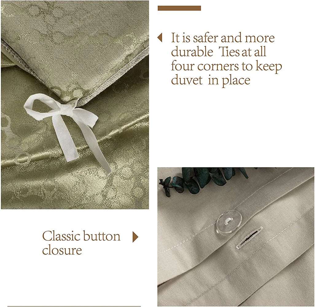 Bamboo Cotton Sateen Silk Bedding Set |Bed Linens, Pillowcase, Duvet Cover Dream Tech Sleep