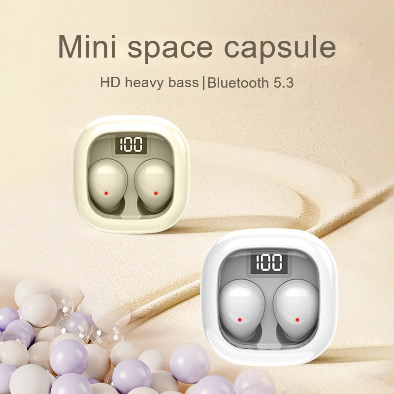 Small, Invisible, Comfortable Bass Earbuds for All Phones Dream Tech Sleep