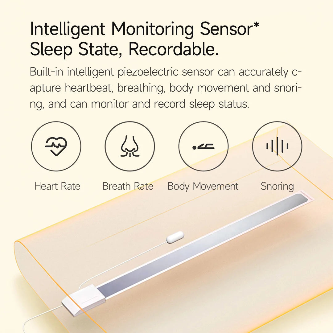 New Xiaomi Mijia Smart No Feeling Sleep Monitoring Pillow With Intelligent Sleep Sensor Sleep Data Analysis Report Mi Home App Dream Tech Sleep