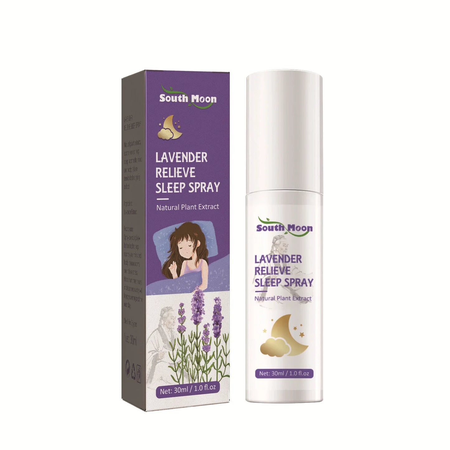 Lavender Insomnia Spray | Natural Plant Extract for Stress Relief Dream Tech Sleep