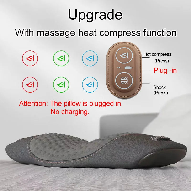 Heated Waist Support Pillow with Electric Massage & Pain Relief Dream Tech Sleep