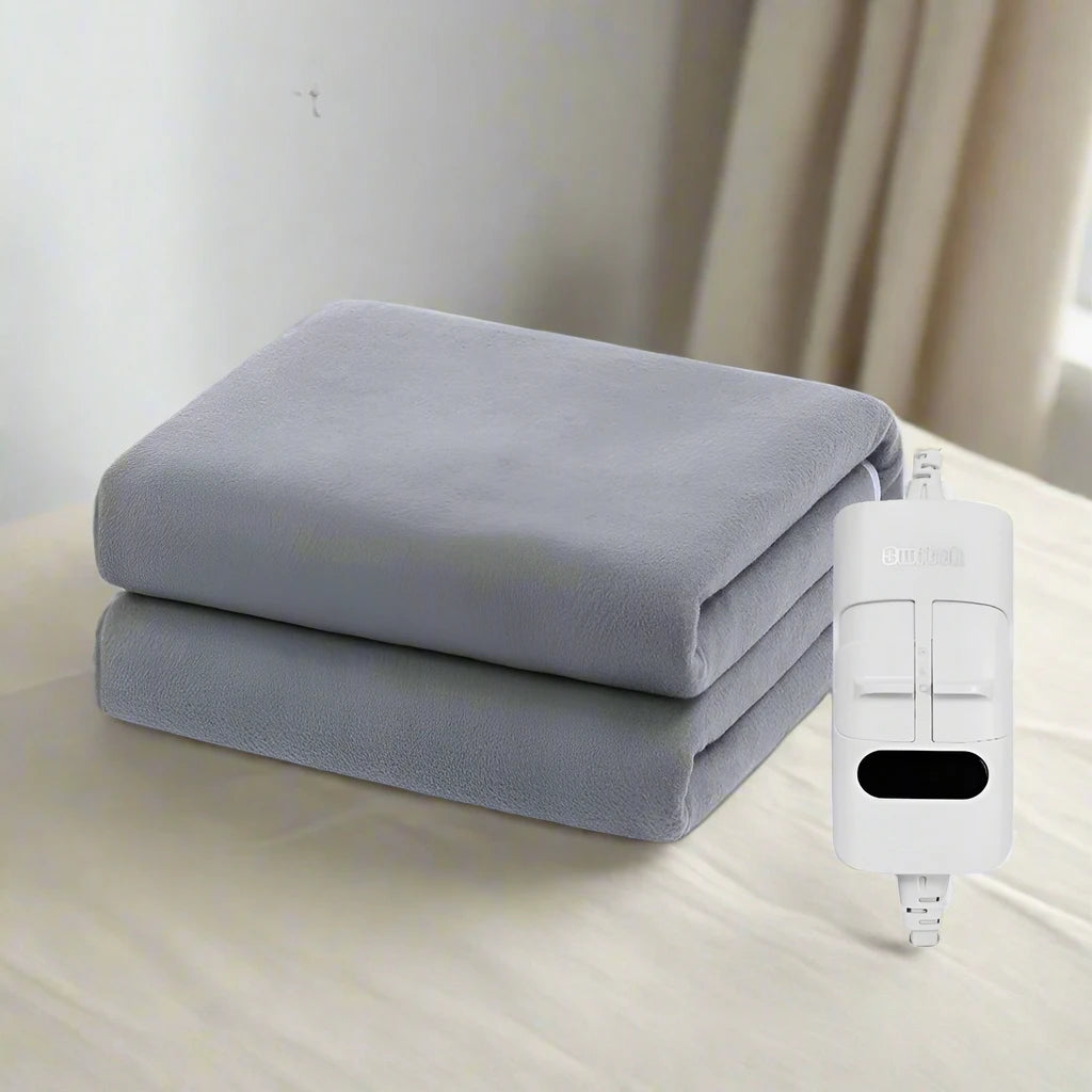 Electric Heated Blanket with Automatic Thermostat - 220V Body Warmer Dream Tech Sleep