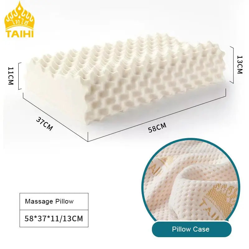 TAIHI 93% Natural Latex Pillow for Neck Pain Dream Tech Sleep