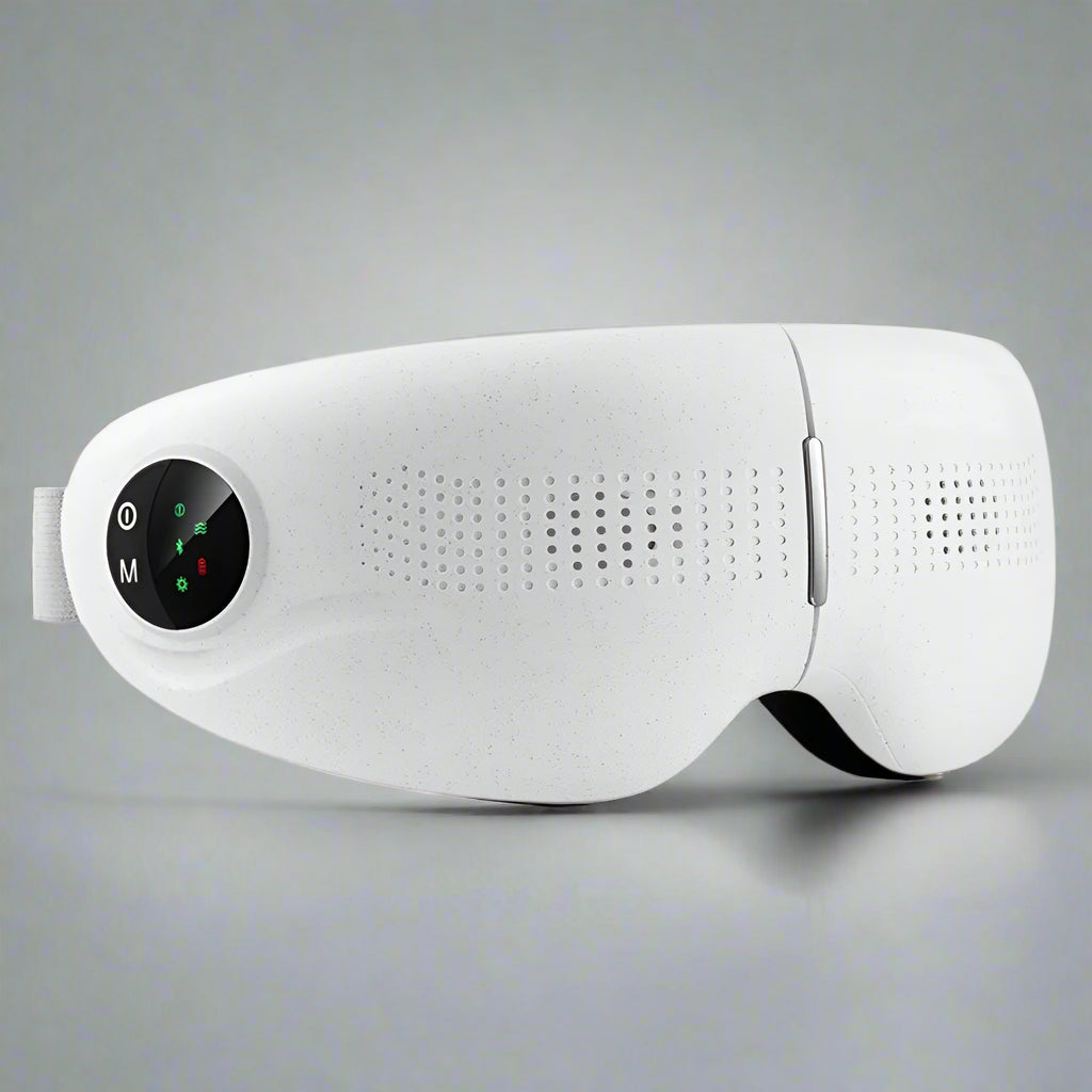 Eye Massager Smart Vibration Heating Eye Mask Relieve Fatigue Bluetooth Music Eye Massage Relax Migraines Relief Improve Sleep Dream Tech Sleep