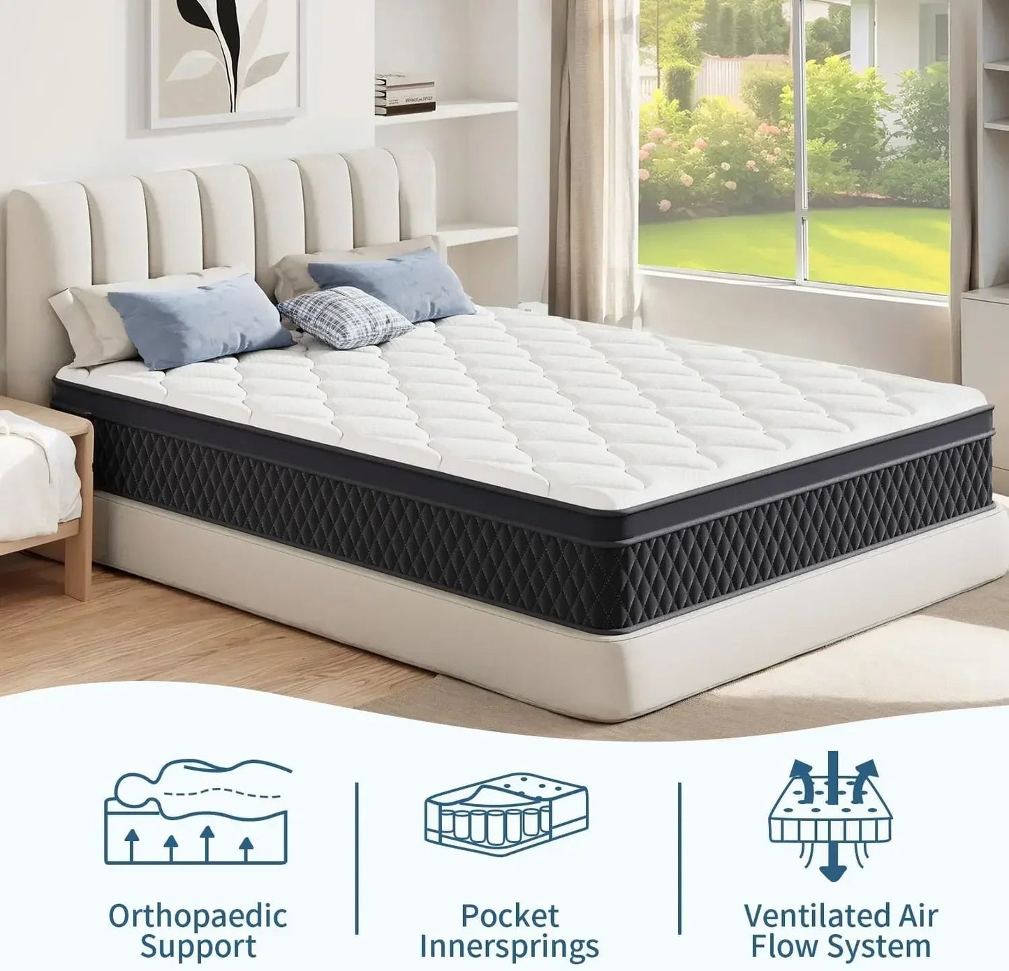 12-Inch Memory Foam Hybrid Mattress My Store