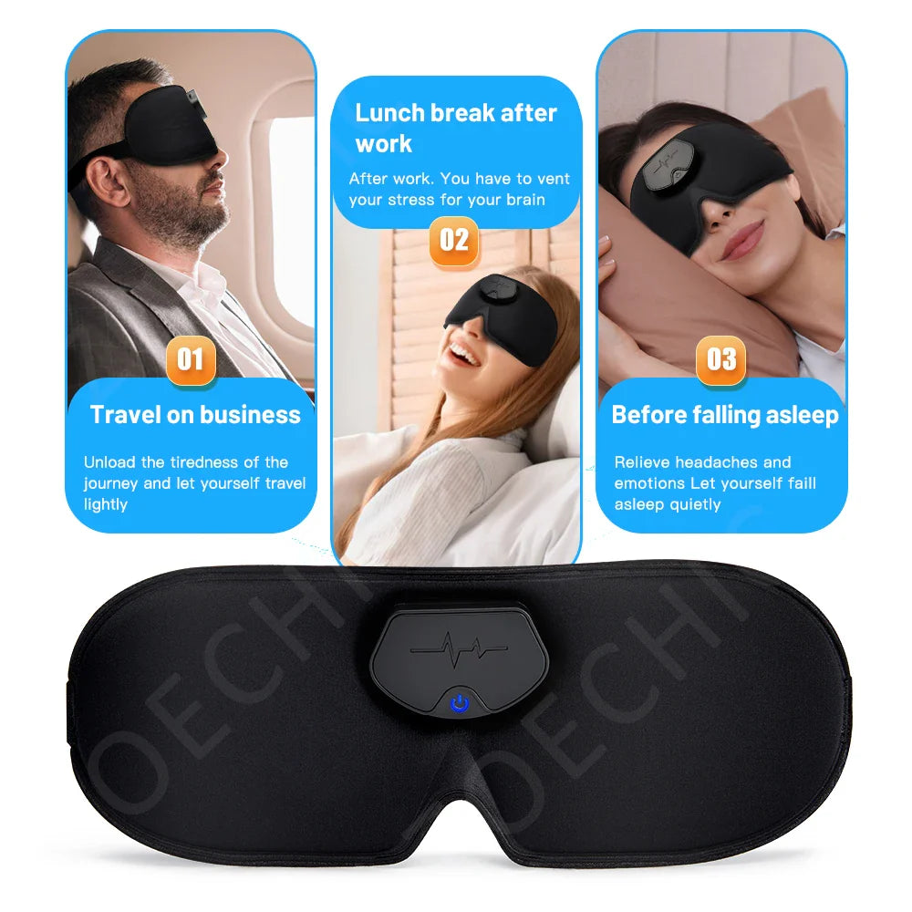 Smart EMS Head Massager & Sleep Mask - Migraine Relief & Sleep Aid Device Dream Tech Sleep