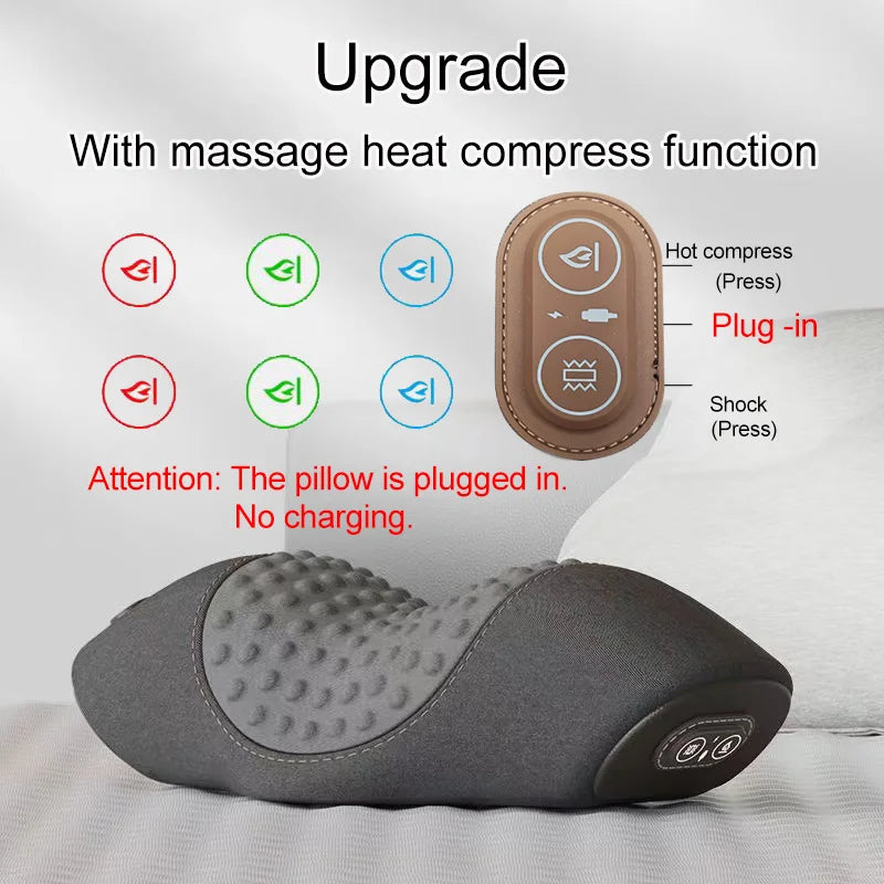 Heated Waist Support Pillow with Electric Massage & Pain Relief Dream Tech Sleep