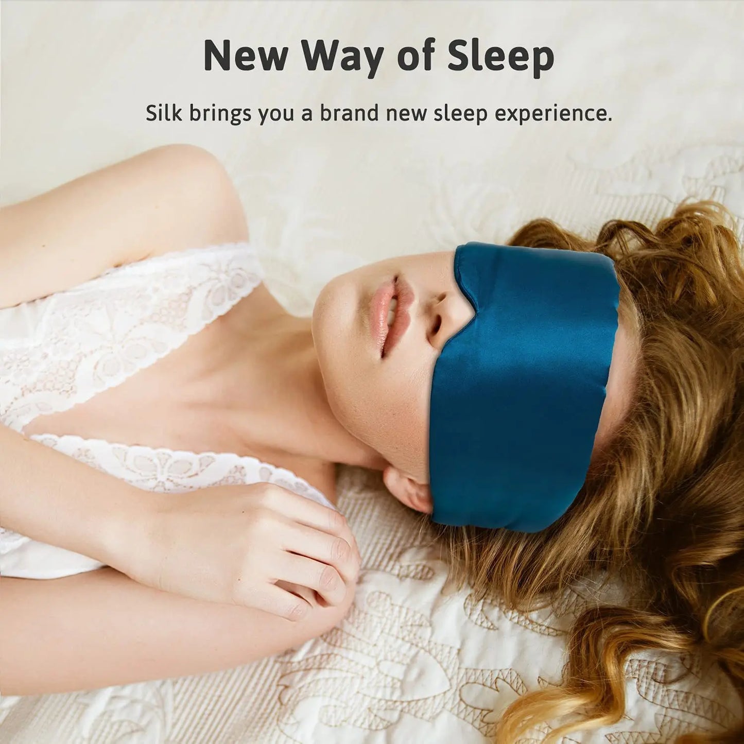Silk Sleep Mask – Ultra-Soft, Light-Blocking Eye Mask for Better Sleep