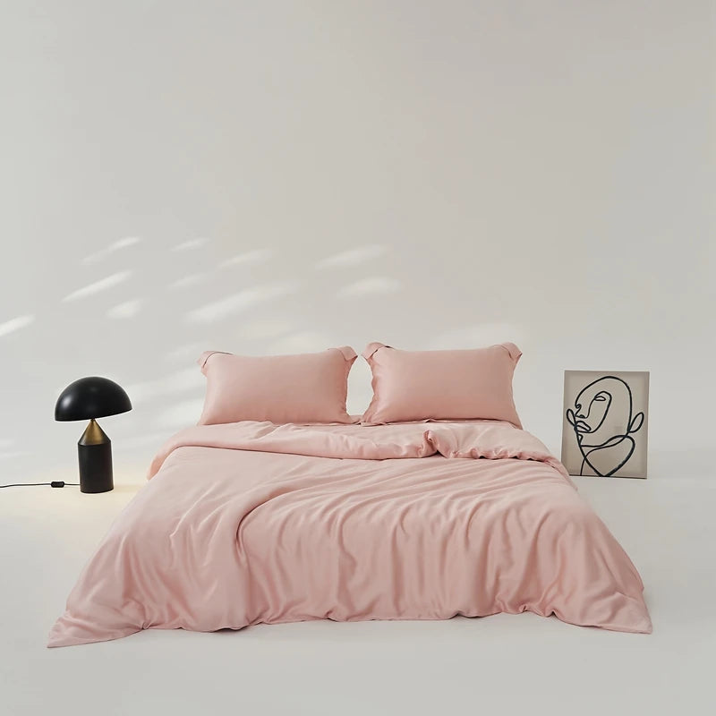Organic Bamboo Summer Bedding Set | Luxury Bed Sheets Queen, King Size Dream Tech Sleep