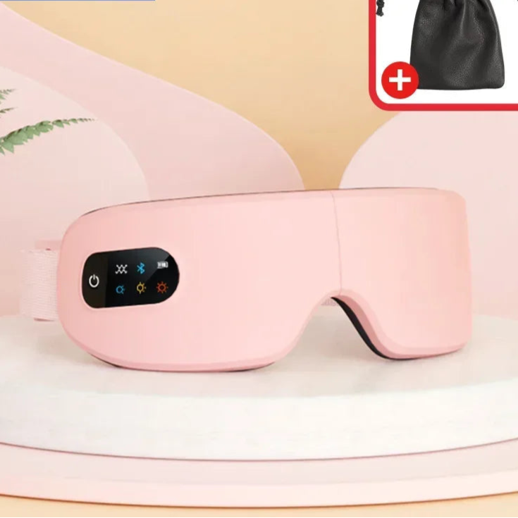MUKASI Eye Massager with Vibration Bluetooth Music, Smart Massage Eye Mask for Eye Relax, Reduce Eye Strain, Improve Sleep Dream Tech Sleep