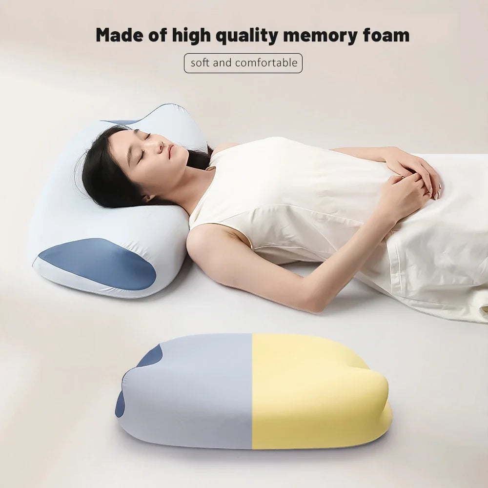 Cervical Pillow for Neck Pain Relief Hollow Design Odorless Memory Foam Pillows with Cooling Case Adjustable Orthopedic Bed Dream Tech Sleep