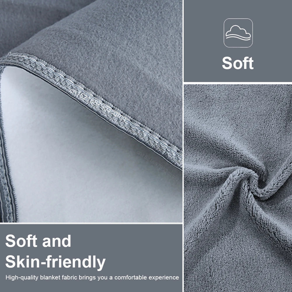 Electric Heated Blanket with Automatic Thermostat - 220V Body Warmer Dream Tech Sleep