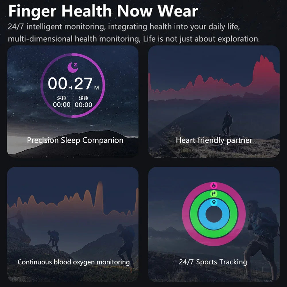 Smart Ring | Sleep Health Monitoring, IP68 & 3ATM Waterproof Dream Tech Sleep