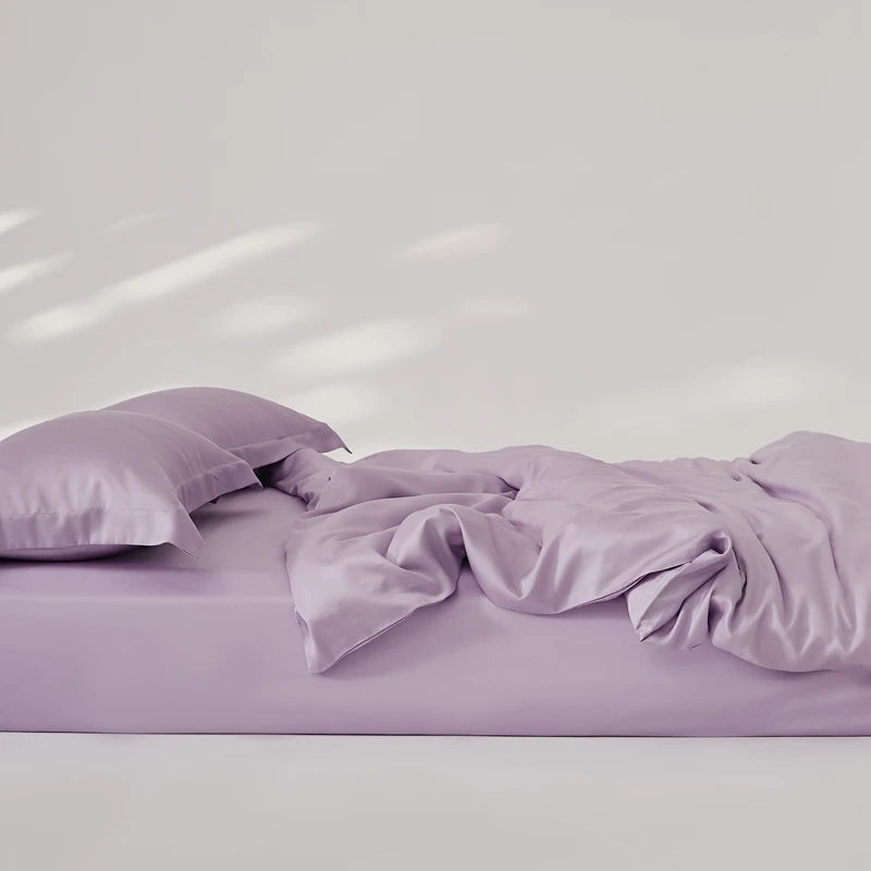 Organic Bamboo Summer Bedding Set | Luxury Bed Sheets Queen, King Size Dream Tech Sleep