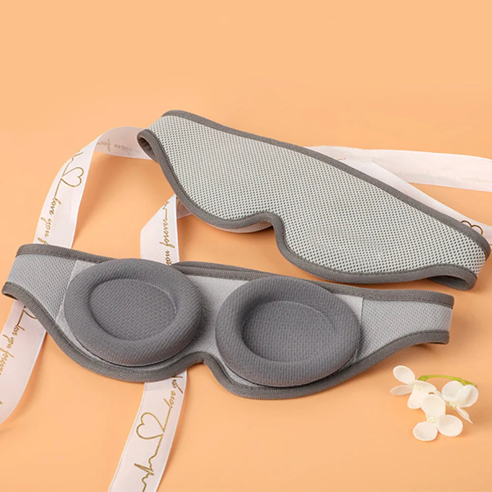 3D Sleep Eye Mask - 100% Blackout Adjustable Eye Cover for Sleep Aid Dream Tech Sleep