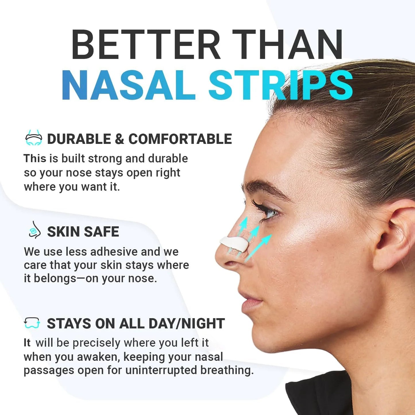 15Pairs Magnetic Nasal Breathing Dilators Kits Sport Nasal Dilator Boost Oxygen Intake,Breathing Refill Nose Clip Dream Tech Sleep