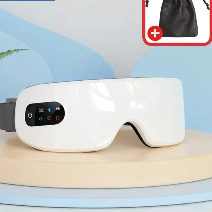 MUKASI Eye Massager with Vibration Bluetooth Music, Smart Massage Eye Mask for Eye Relax, Reduce Eye Strain, Improve Sleep Dream Tech Sleep