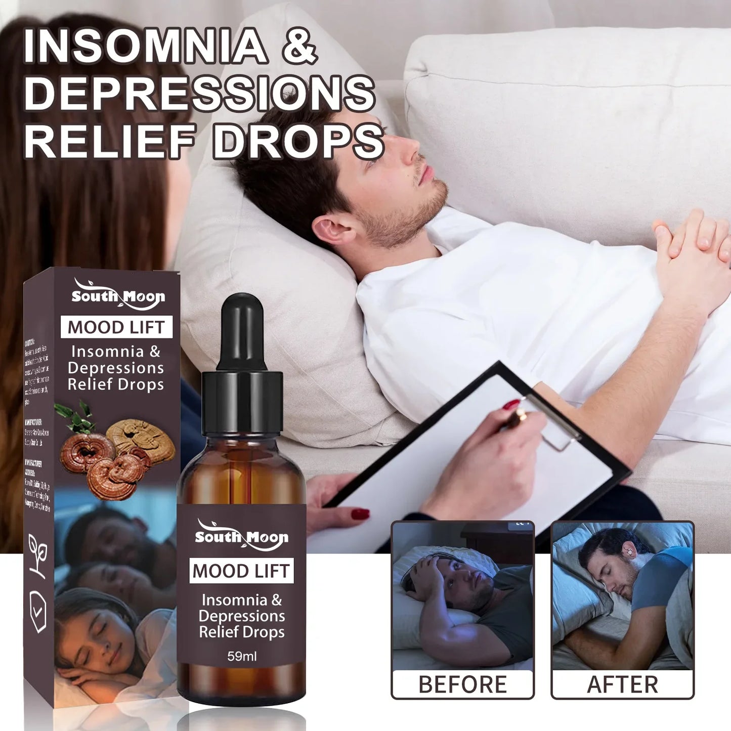 Insomnia Treatment Drops for Deep Sleep and Headache Relief Dream Tech Sleep