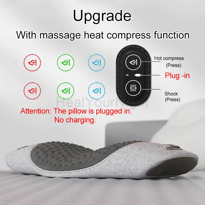 Heated Waist Support Pillow with Electric Massage & Pain Relief Dream Tech Sleep