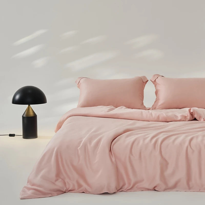 Organic Bamboo Summer Bedding Set | Luxury Bed Sheets Queen, King Size Dream Tech Sleep